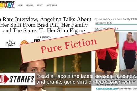 Fact Check: Angelina Jolie Did NOT Give A ‘Rare Interview’ Touting A Keto Weight-Loss Line — It’s A ..