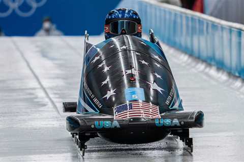 Kaillie Humphries wins gold for the U.S. in the new event of monobob; Elana Meyers Taylor wins..