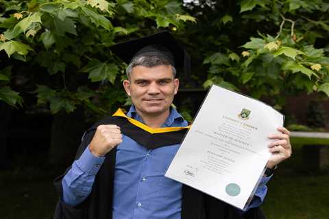 Irish boxing legend Bernard Dunne all smiles as he graduates with a Masters from University of..