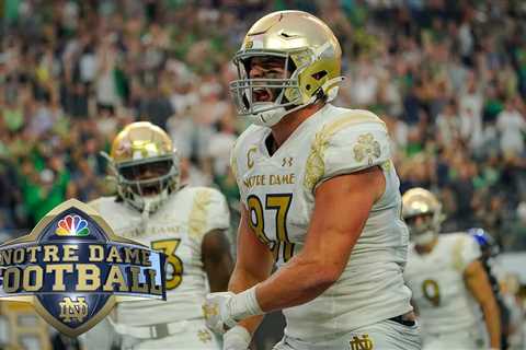 Highlights: Notre Dame’s Michael Mayer goes BONKERS vs. BYU with two touchdowns | NBC Sports