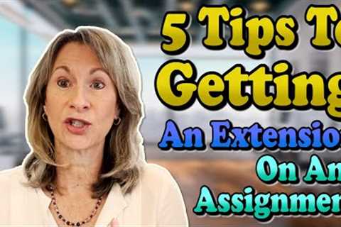 How To Get An Extension on an Assignment