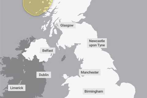 Met Office releases yellow weather warning as 76mph gale-force winds batter Scotland while floods..