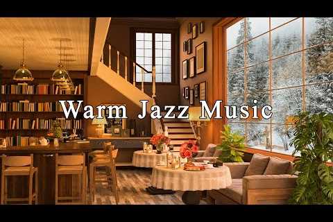Warm March Jazz Music & Cozy Coffee Shop Ambience ☕ Relaxing Jazz Instrumental Music to Relax,..