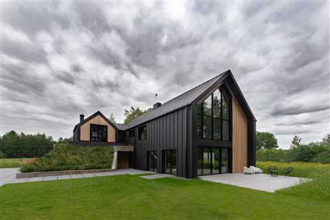 Hilltop Home Cleverly Hides a Storage Beneath Grassy Slopes