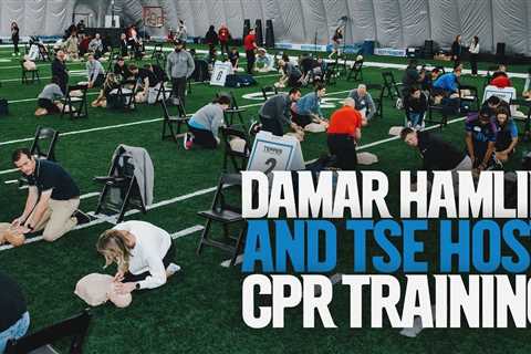 Damar Hamlin Helps the Panthers Learn CPR