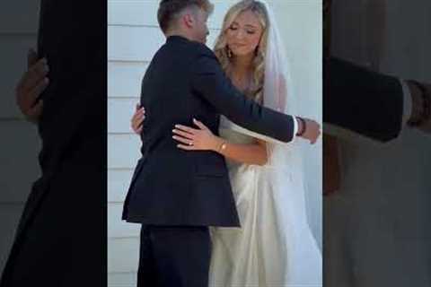 Loving brothers' heartwarming first look reaction to sister's wedding