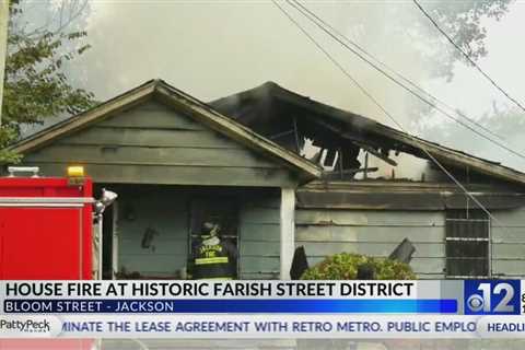 Fire damages home on Bloom Street in Jackson