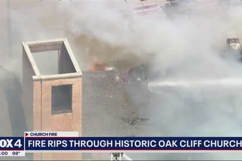 Fire damages historic Dallas church in East Oak Cliff