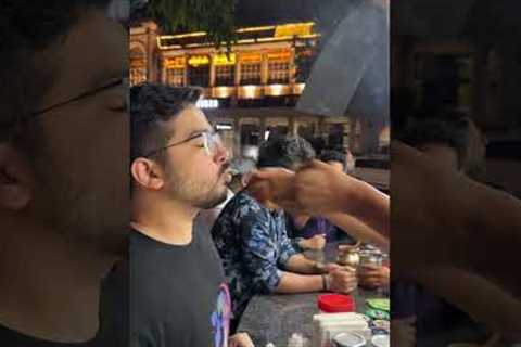 Tourists Sample Flaming Food in India