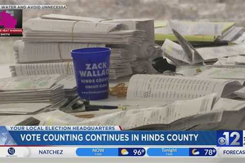 Vote counting continues in Hinds County
