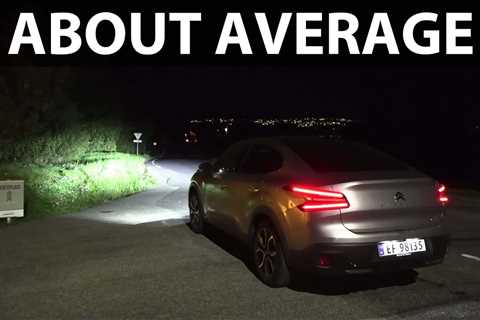 Citroen e-C4X headlights test