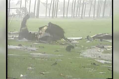 1998 Hurricane Georges peels roof off Hurricane Shelter at MGCCC