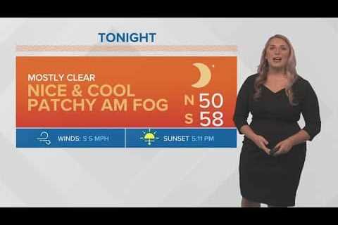 Weather: Warm up on the way, some morning fog possible this week
