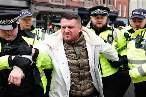 British Activist Tommy Robinson Arrested at Anti-Semitism March