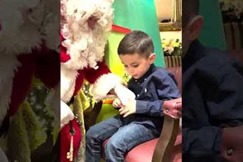 Blind Son Meets Santa And His Elves