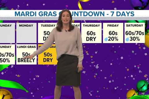 Gorgeous midweek, watching rain chance for weekend parades