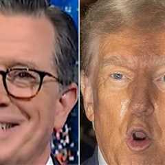 Seriously?!?  Stephen Colbert sees 'disturbing' poll showing Trump with a big lead