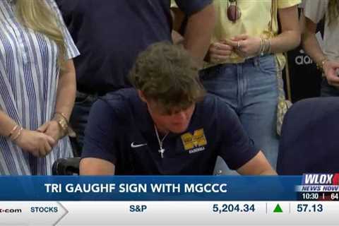 Harrison Central's Tri Gaughf signs with MGCCC baseball