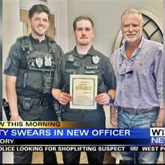 The city of Amory swears in a new officer
