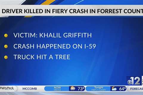Driver killed in fiery crash in Forrest County