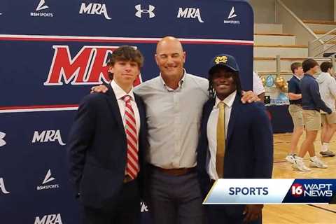 Two MRA star athletes sign for colleges just before graduation