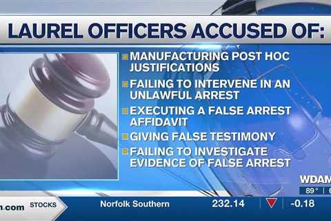 Lawsuit alleges Laurel officers violated citizen’s rights in unlawful arrest