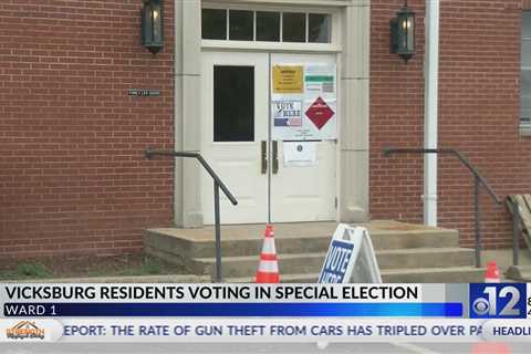 Vicksburg Ward 1 residents vote in special election