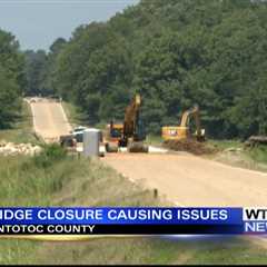 Bridge remains closed along old Highway 6 in Pontotoc County