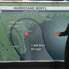 Anthony Yanez concerned as Hurricane Beryl keeps moving right