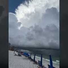 Massive Storm Over Florida Beach