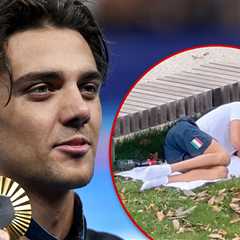 Italian Swimmer Thomas Ceccon Spotted Sleeping Outside, Blasted Olympic Village