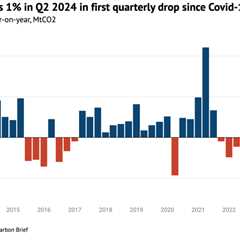 Analysis: China’s CO2 falls 1% in Q2 2024 in first quarterly drop since Covid-19