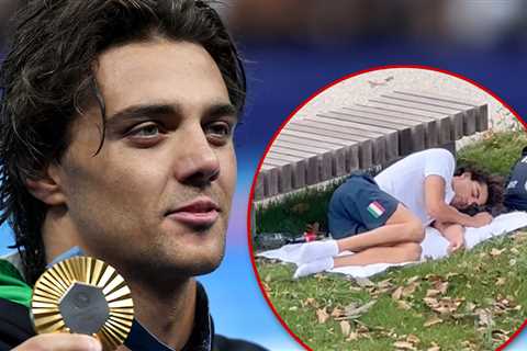 Italian Swimmer Thomas Ceccon Spotted Sleeping Outside, Blasted Olympic Village