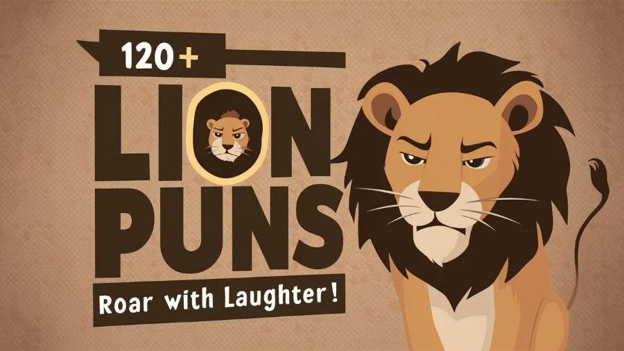 120+hilarious Lion Puns: Roar with Laughter! - Crack Up Puns