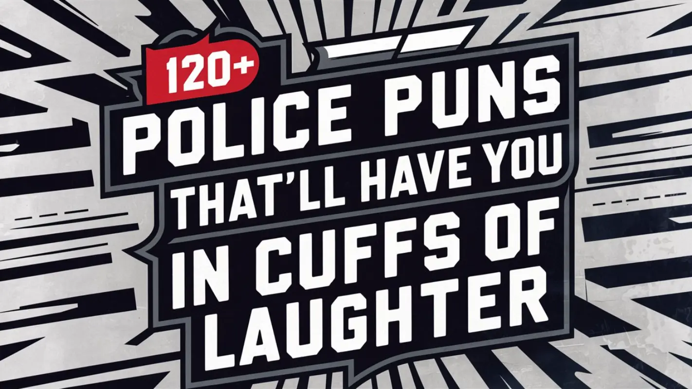 120+ Outrageously Funny Police Puns - Crack Up Puns