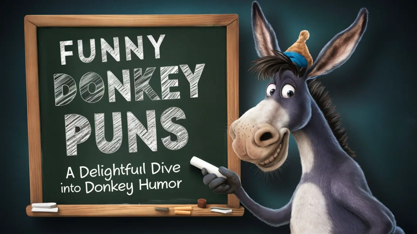 Funny Donkey Puns: A Delightful Dive into Donkey Humor - Crack Up Puns