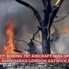 Air India Boeing 787 Dreamliner with Over 200 Onboard Crashes in Residential Area After Takeoff..