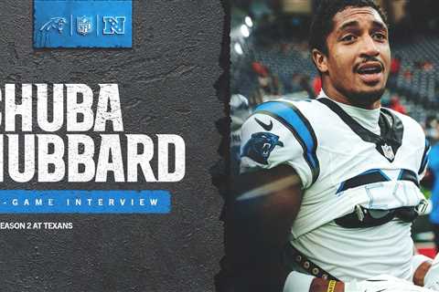 Chuba Hubbard in-game interview vs. the Houston Texans