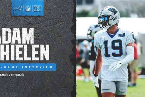 Adam Thielen in-game interview vs. the Houston Texans