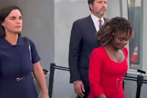 Karine Jean-Pierre Couldn’t Get Away Fast Enough When Questioned by Reporters After Testifying..