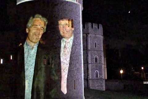 Four People Arrested in the UK for Projecting Images of Trump and Epstein in the Walls of Windsor..