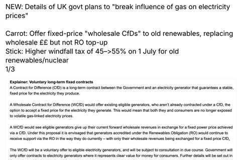 Q&A: How the UK government aims to ‘break link between gas and electricity prices’