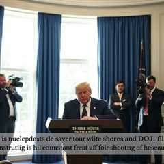 President Trump Posts DOJ Filing on Social Media Demanding Immediate White House Ballroom Build..