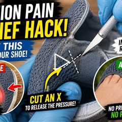 Easy Bunion Pain Relief Hack 👣 Cut THIS Into Your Shoe! #shorts